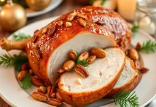 Photo of Праздничный фаршированный индейка с орехами