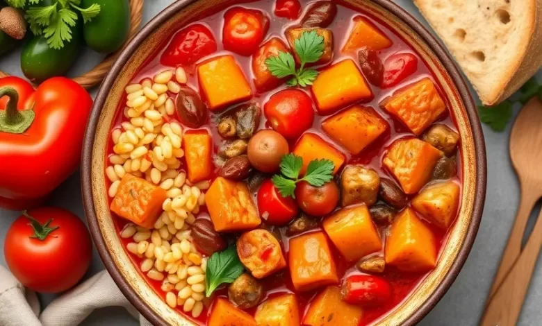 Photo of Сытный гуляш с пшеном и овощами