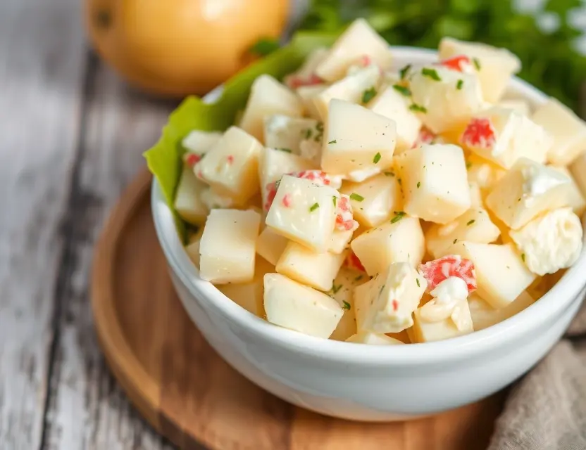 Классический картофельный салат с майонезом